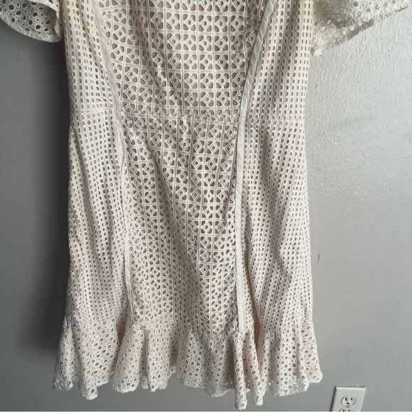 Anthropologie HD in Paris Georgia Eyelet Sheath Dress Size 8 - Picture 8 of 15